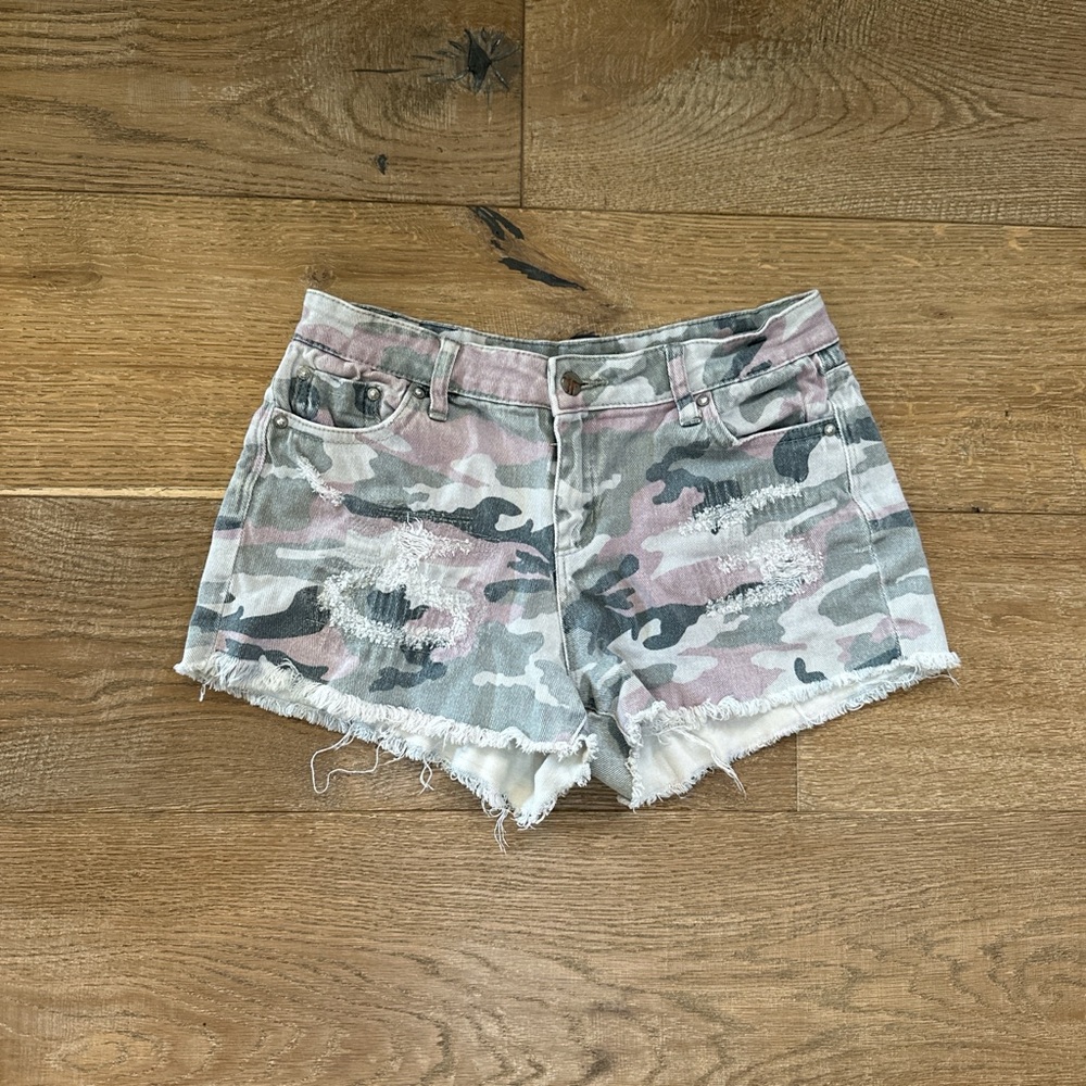 Denim shorts